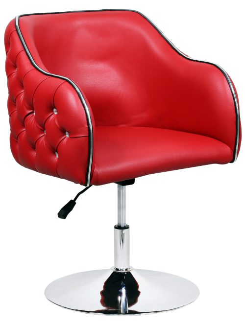 صندلی کوپ کوتاهی مو لمسه ای آرایشگاه قرمز