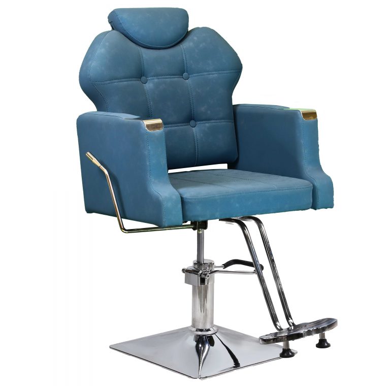 صندلی میکاپ جکی گلایل آبی آرایشگاه