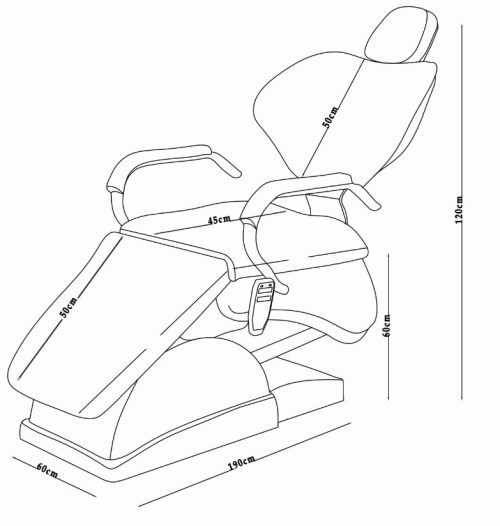 صندلی برقی متحرک تخت شو یونیت پزشکی آرایشگاه تتو فیبروز