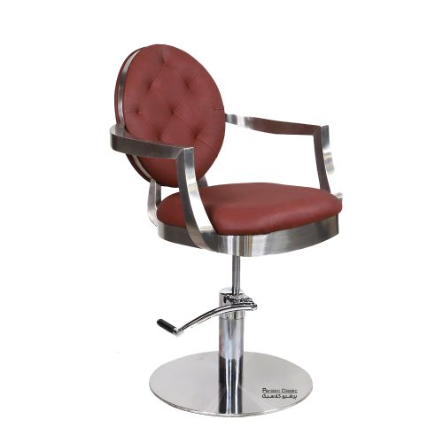 صندلی آرایشگاهی کوپ گیوا با پایه فلزی و صندلی قابل تنظیم
