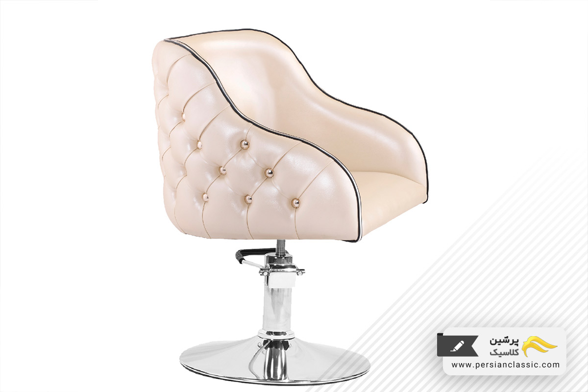 صندلی کوپ آرایشگاهی با روکش چرم مصنوعی